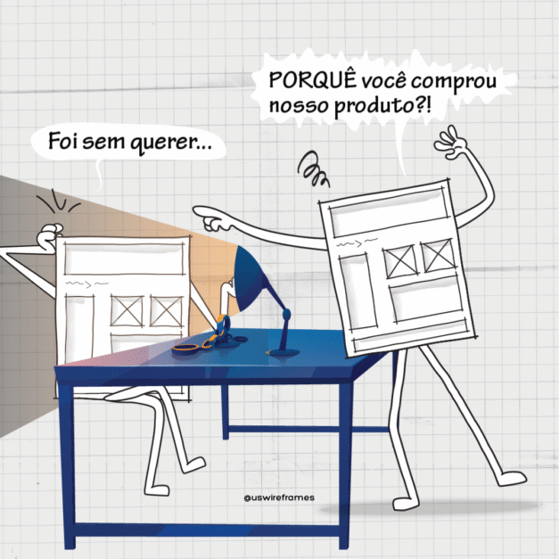 Tirinha interrogatório porque